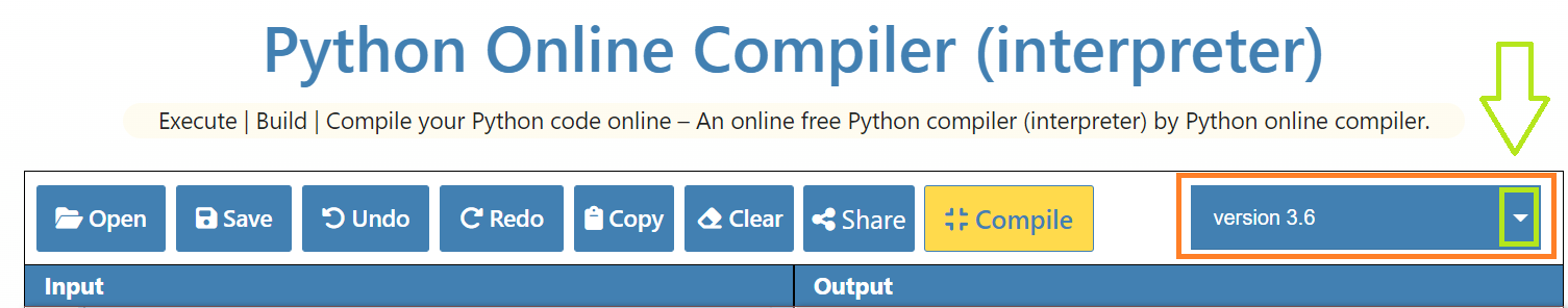 Online machine learning python hot sale compiler